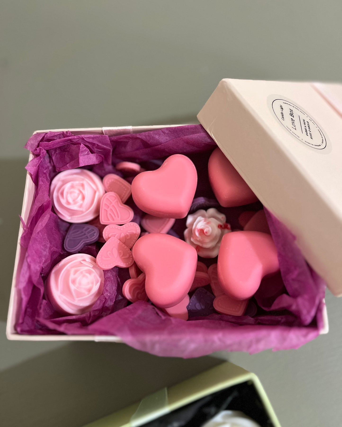 Love Box Fondants parfumés 120 gr Barbe à Papa